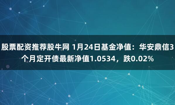 股票配资推荐股牛网 1月24日基金净值：华安鼎信3个月定开债最新净值1.0534，跌0.02%