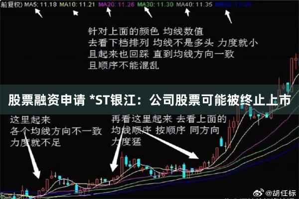 股票融资申请 *ST银江：公司股票可能被终止上市