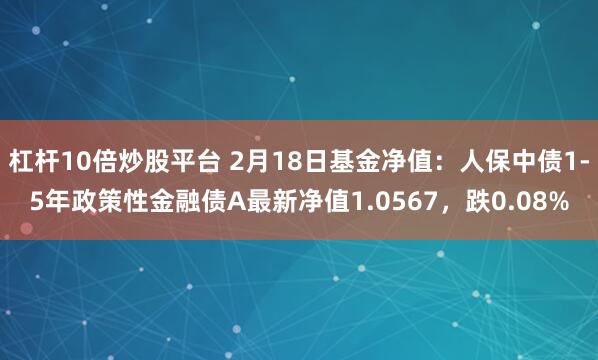 杠杆10倍炒股平台 2月18日基金净值：人保中债1-5年政策性金融债A最新净值1.0567，跌0.08%